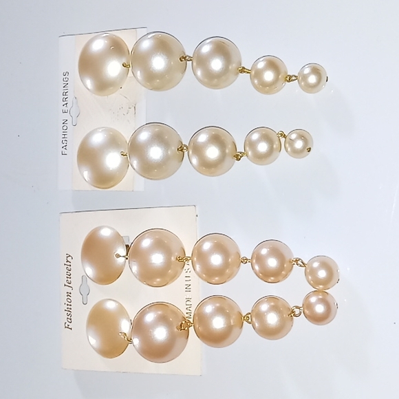 Jewelry Vintage Women Large Pearl Fashion Clip On Earrings Poshmark
